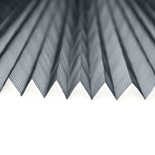 Siatka plisowana szara 15mm, 2,50x30mb.