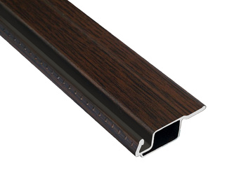 Profil aluminiowy do moskitiery A3 drewnopodobny orzechowy RAL 8028 - 3m