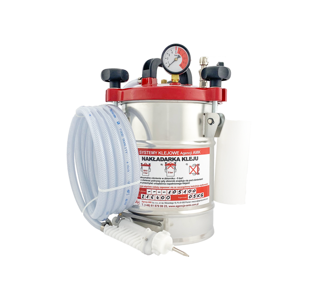 Nakładarka ciśnieniowa 5 kg z pistoletem standardowym o zwiększonym przepływie sterowanym ręcznie