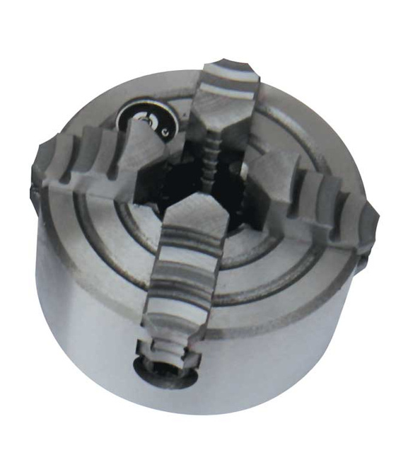 Uchwyt tokarski 4-szczękowy 100 mm z niezależnymi szczękami i kołnierzem