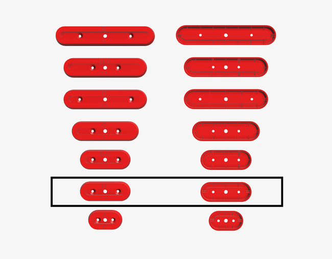Szablon poziomy czopu MT3H - 2 szt.