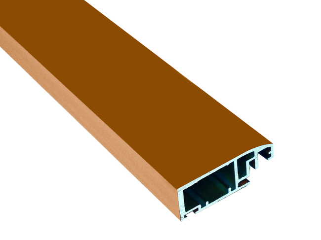 Profil aluminiowy A4 drzwiowy brązowy RAL 8003 do moskitiery ramowej - 3.2m