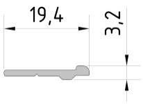 Profil osłonowy uszczelki (1szt.=3m)