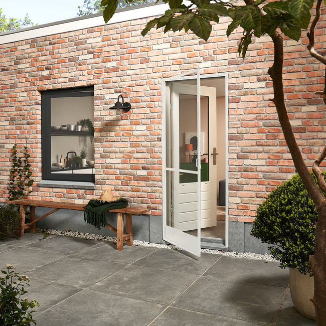 Moskitiera drzwiowa ramowa biała 100x235 cm COMFORT - zestaw