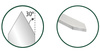 Dłuto tokarskie przecinak 5 mm (3/16"), trzonek 30.5 cm