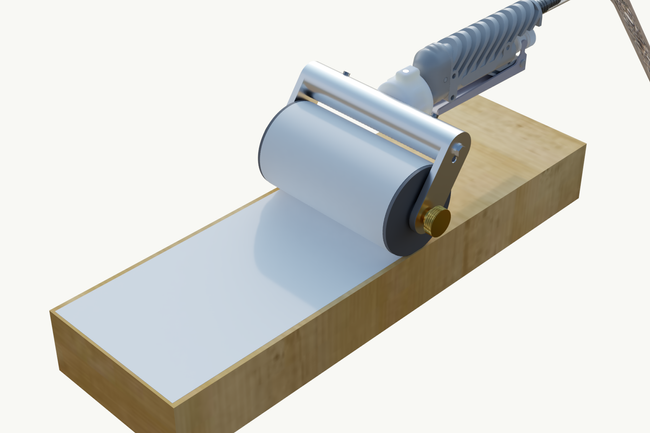 Dysza walcowa z wałkiem gumowym, szerokość 120 mm
