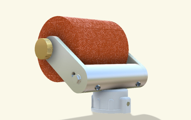 Dysza walcowa z wałkiem gąbczastym, szerokość 70 mm