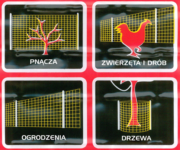 Siatka ostrzegawcza wzmocniona biało-czerwona szer. 100cm x 50m