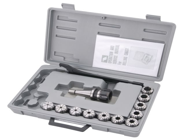 Uchwyt tulejki zaciskowej MK3 z tulejkami ER 40 o śr. 6,8,10,12,16,20,25mm