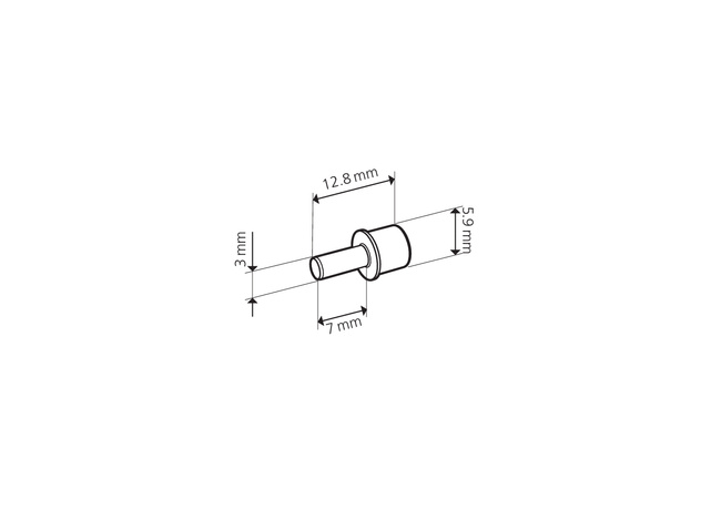 Podpórka do półek Ø3 mm do Cabineo X Lamello – 500 szt.