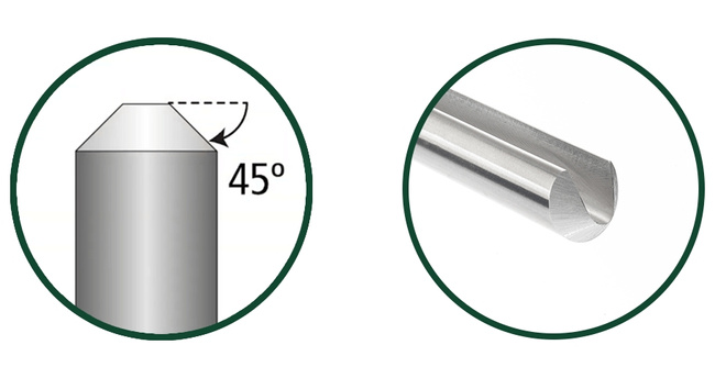 Dłuto tokarskie do misek 13 mm (1/2"), trzonek 40.5 cm