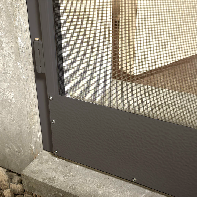 Moskitiera drzwiowa ramowa antracyt 92x212 cm STANDARD - zestaw