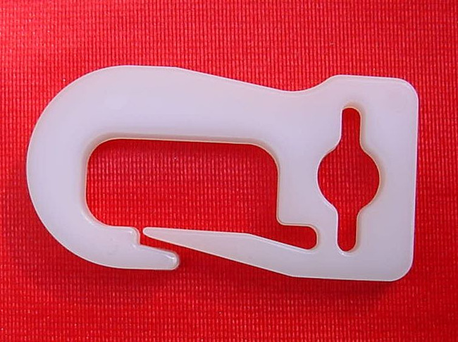 Karabinek biały - opakowanie 100 sztuk