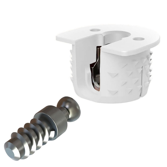 Złączka RAFFIX 20 Prolock do płyt od 18mm + trzpień Euro 6x11 mm