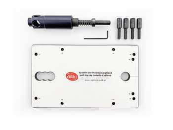 Szablon do wiercenia otworów pod złączkę Cabineo