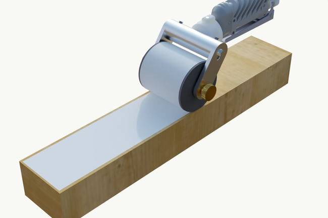 Dysza walcowa z wałkiem gumowym, szerokość 70 mm