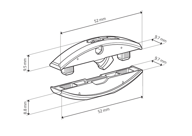 Złączka Clamex P-10 CNC Lamello - część żeńska