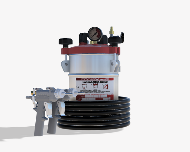 Nakładarka 5 kg do klejów PUR z pistoletem standardowym z rękojeścią sterowanym ręcznie