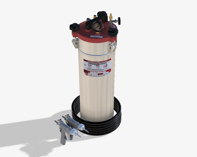 Nakładarka 18 kg do klejów PUR z pistoletem standardowym z rękojeścią sterowanym ręcznie