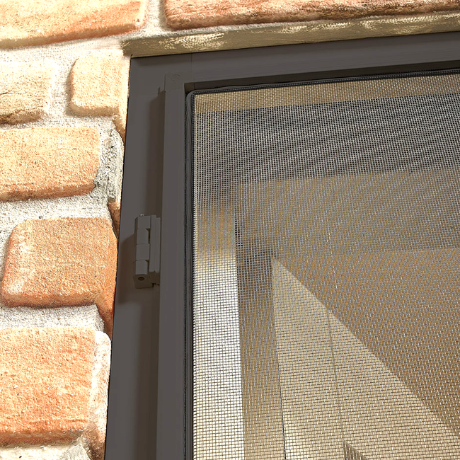 Moskitiera drzwiowa ramowa antracyt 92x212 cm STANDARD - zestaw
