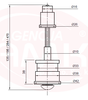 Mechanizm mielący do młynka z trzpieniem 260 mm