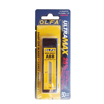 Ostrza wymienne 9 mm do noży OLFA O-ABB-50 - op. 50 szt.