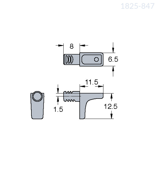 Podpórka do półki z cynku 5 mm