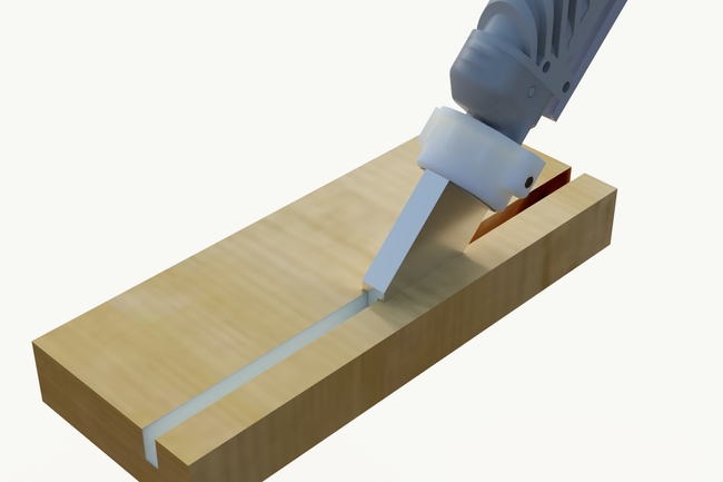 Dysza typ U do wręgów 5 x 12 mm - nanosi klej we wręg