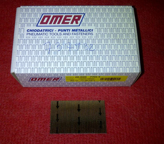 Sztyfty 0,65 x 40 mm brązowione (op. 20 000 szt.)