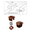 Korpus złącza RAFFIX 20 Locked Brązowy