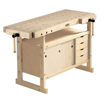 Stół stolarski NORDIC 1450 Sjöbergs z szafką 0042