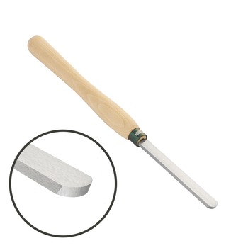 Dłuto tokarskie skrobak, płaskie zaokrąglone 19 mm (3/4"), trzonek 30.5 cm