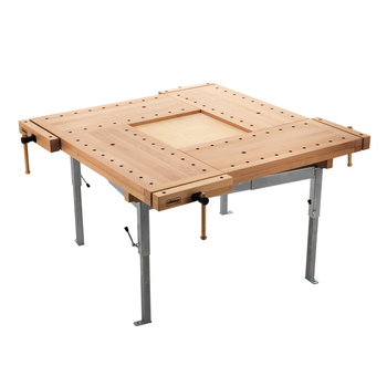 Stół stolarski 4-stanowiskowy z metalowym stelażem SCHOOL-4 Sjobergs