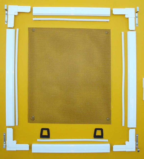 Profil aluminiowy do moskitiery ramowej A1, biały RAL 9016 - 3m