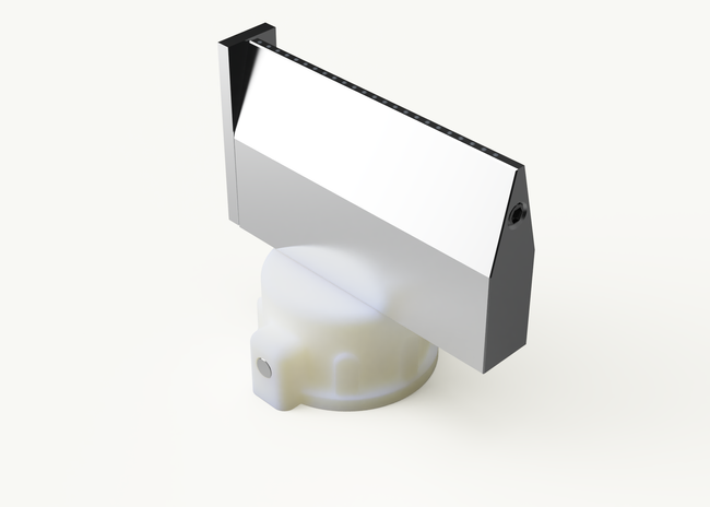 Dysza do wąskich płaszczyzn z bocznym ogranicznikiem, regulacja szerokości nakładania w zakresie 25-40 mm