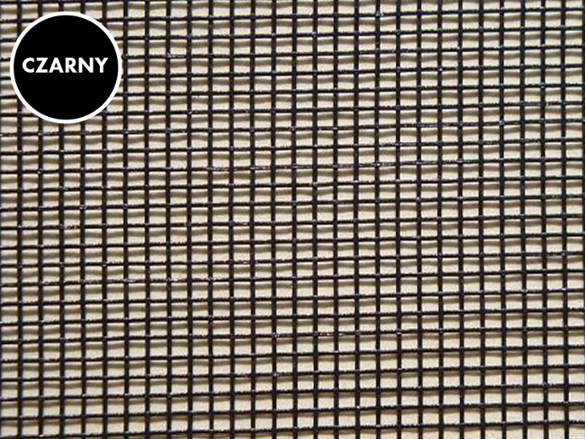 Moskitiera z włókna szklanego czarna miękka szer. 0.80 m 18x16x0.2 mm