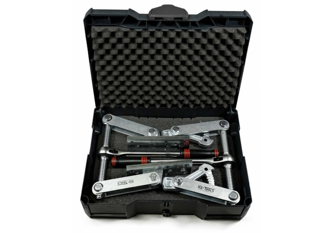 Zestaw dwóch ścisków ciesielskich w systenerze T-Loc