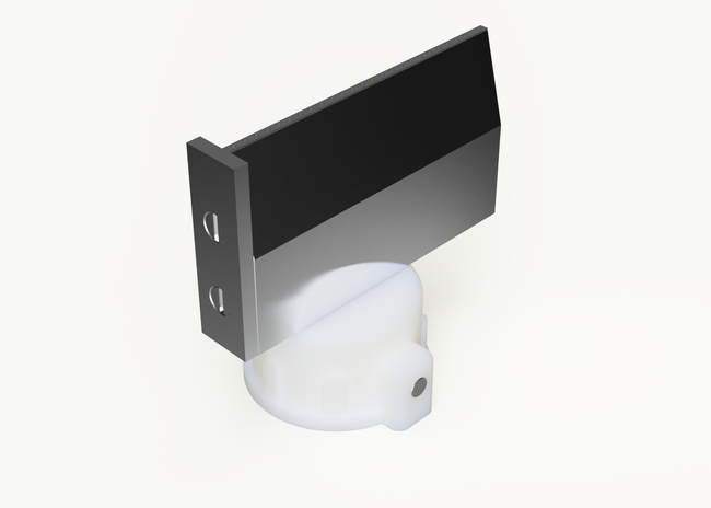 Dysza do wąskich płaszczyzn z bocznym ogranicznikiem, regulacja szerokości nakładania w zakresie 25-40 mm