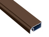 Profil aluminiowy do moskitiery ramowej A1, brązowy RAL 8014 - 3m