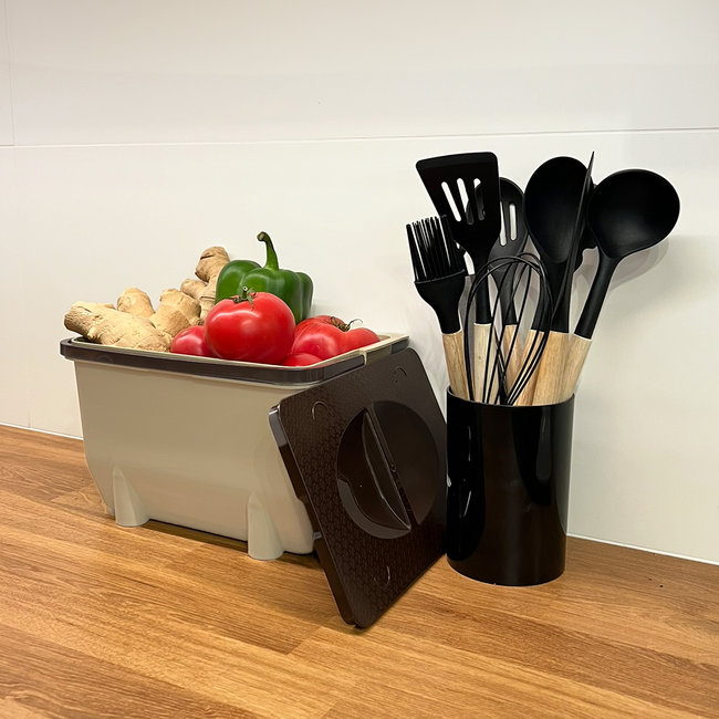 Pojemnik na odpady kuchenne BIO 5l z pokrywką Handy Mate