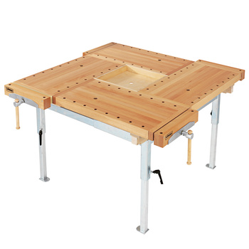 Stół stolarski do szkół 4-stanowiskowy KVADRAT Sjobergs