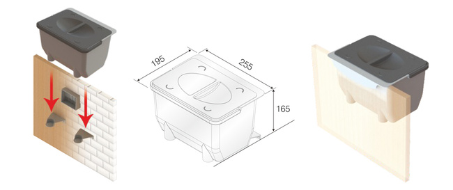 Pojemnik na odpady kuchenne BIO 5l z pokrywką Handy Mate