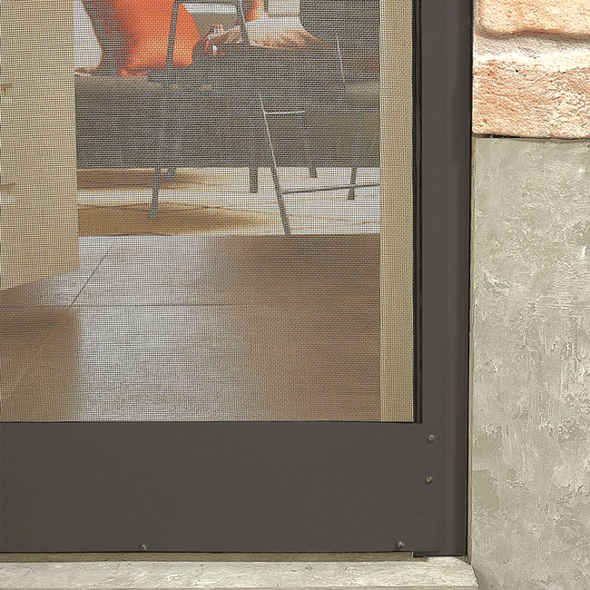 Moskitiera drzwiowa ramowa antracyt 92x212 cm STANDARD - zestaw