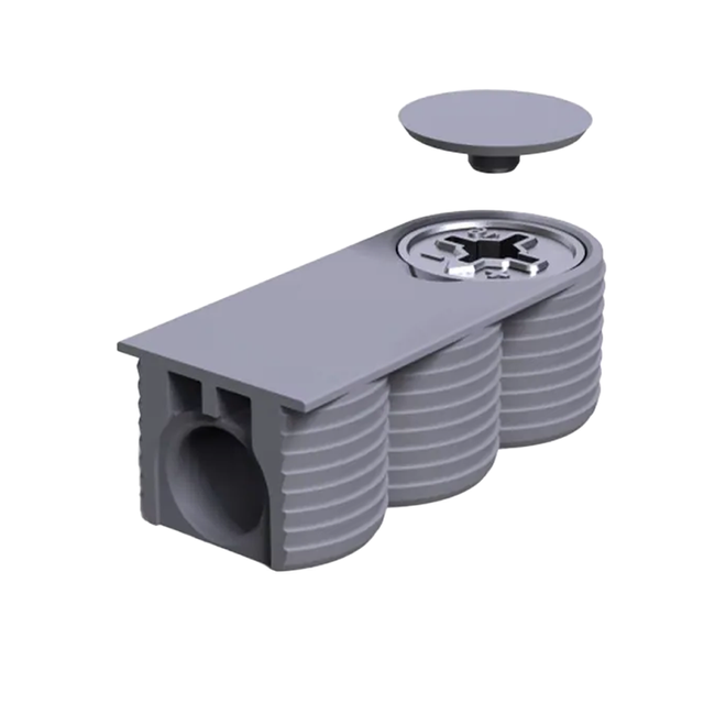 Korpus złącza LINCO 16 do płyt od 16 mm antracyt