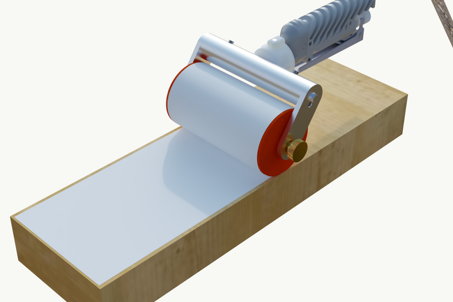 Dysza walcowa z wałkiem gąbczastym, szerokość 120 mm