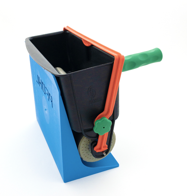 Nakładarka kleju ręczna z wałkiem gumowym, szerokość 150 mm, z podstawą