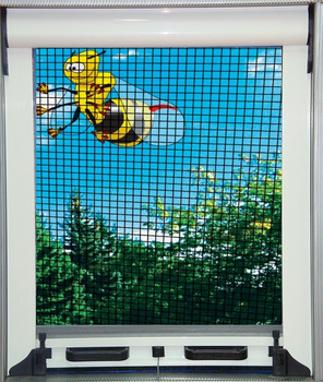 Moskitiera rolowana okienna 060x150 cm biała RAL 9016