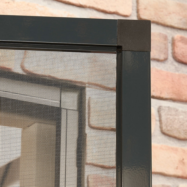 Moskitiera drzwiowa ramowa antracyt 100x235 cm COMFORT - zestaw