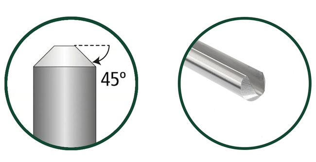 Dłuto tokarskie do misek 9.5 mm (3/8"), trzonek 30.5 cm