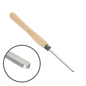 Dłuto tokarskie skrobak, płaskie zaokrąglone 13 mm (1/2"), trzonek 30.5 cm